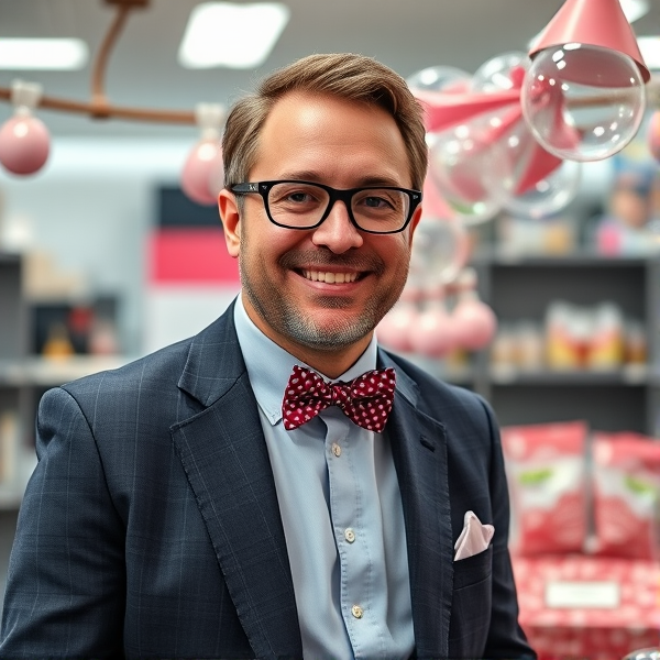 The ceo of a bubble gum factory named Doug double bubble