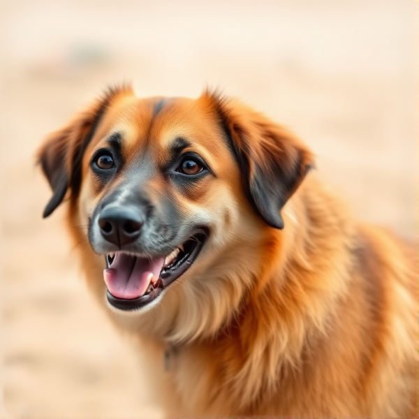 An animal which is a dog mixed with an orangatan