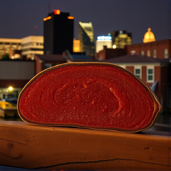 Bologna thick cut , Baltimore in background