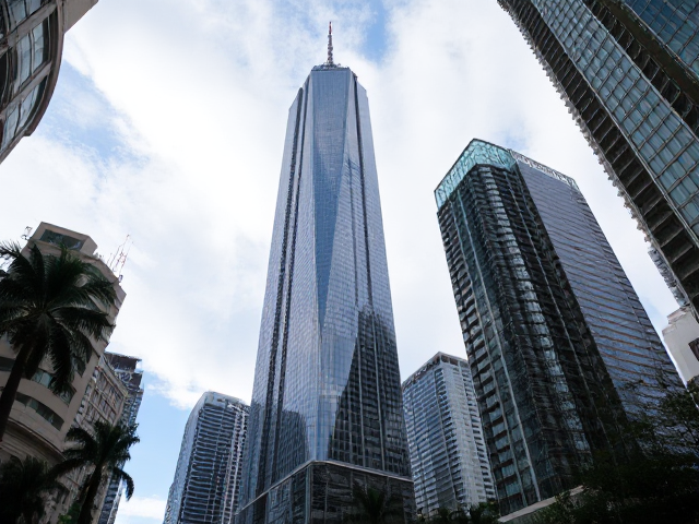 One world trade center in downtown Honolulu