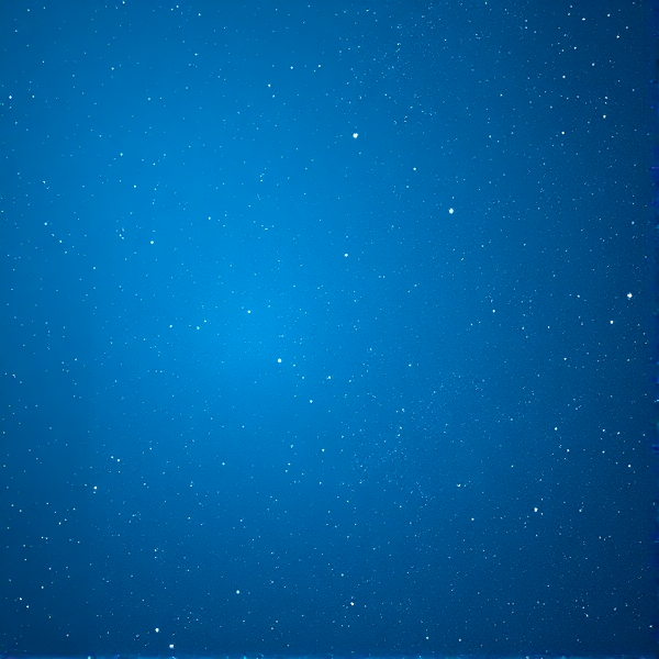 A light blue background that shows off the universe of stars