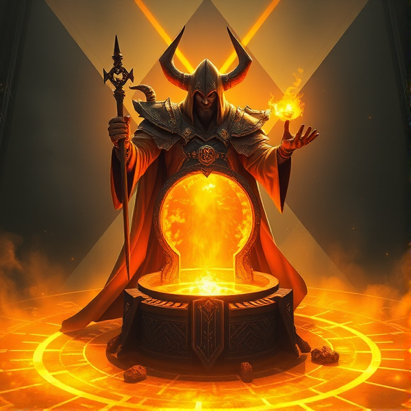 An image of a warlock from Destiny but with a giant well of radiance, so big it covers the full floor of the map