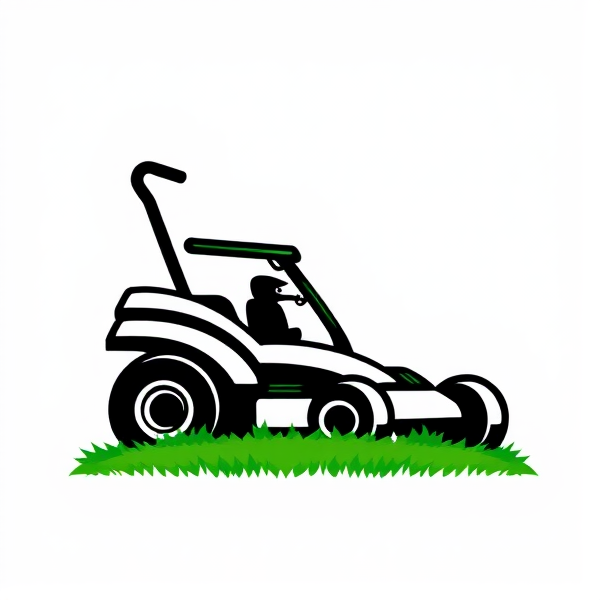 Tidy turf lawn mowing logo