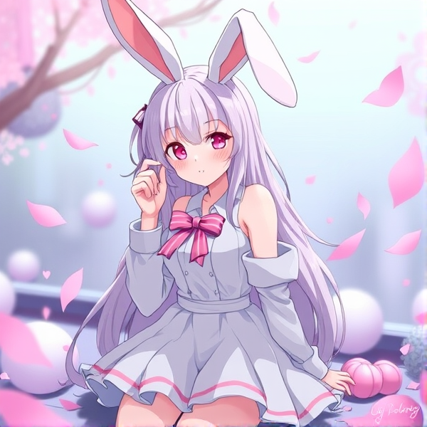 Bunny anime girl sus