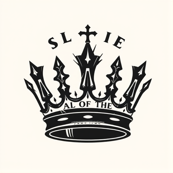 Design a shirt that says fall of the crown with a cracked crown