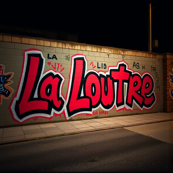 un grand graffiti ecrit « La Loutre »