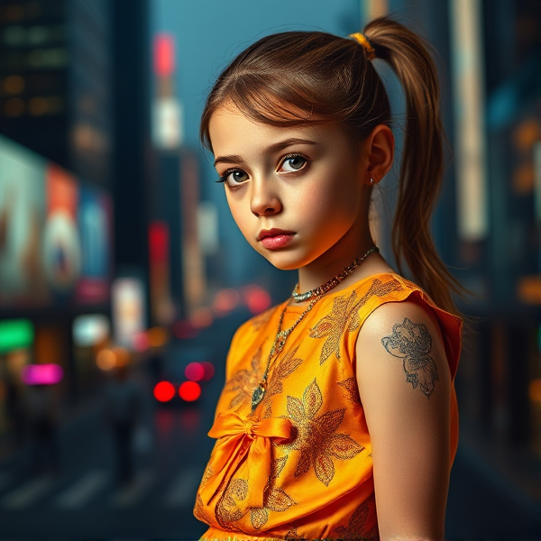 ((Young)) little girl, (skinny)