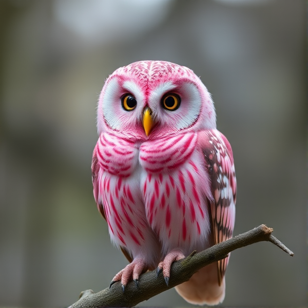 Pink owl human