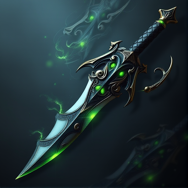 Create a skill icon to be used in a game like Diablo for a poison dagger skill