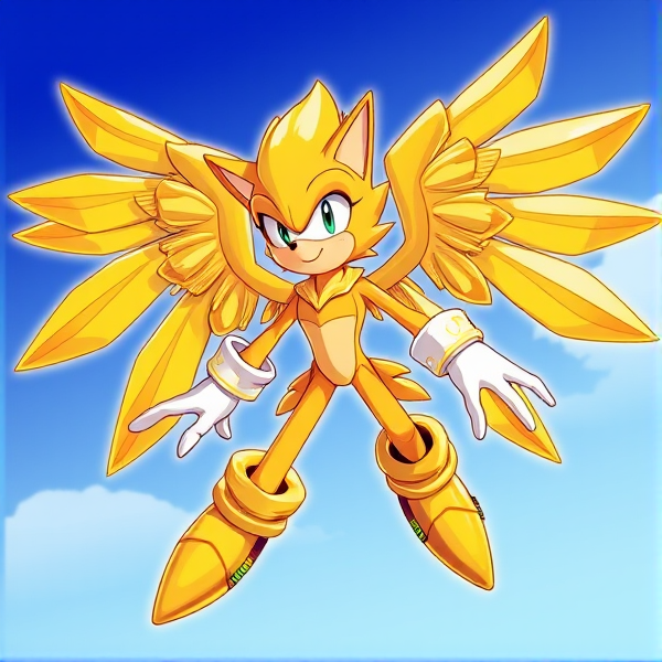 Make a sonic character that  is a girl golden eagle