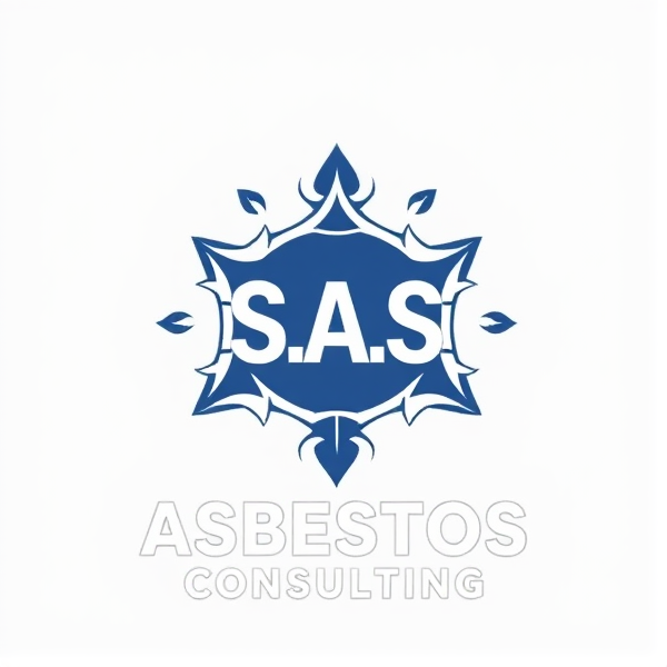 Corporate logo for S.A.S Asbestos Consulting embodying symbols of trustworthiness, expertise, and long-standing industry presence