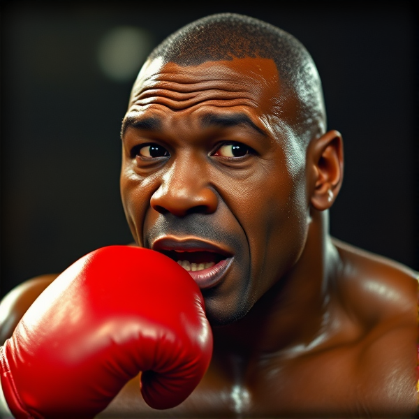 Mike Tyson avec un Gouri