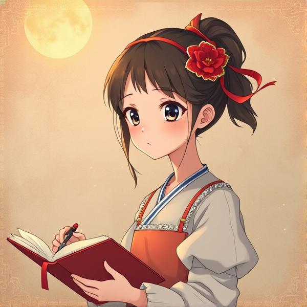 A poet
 girl anim