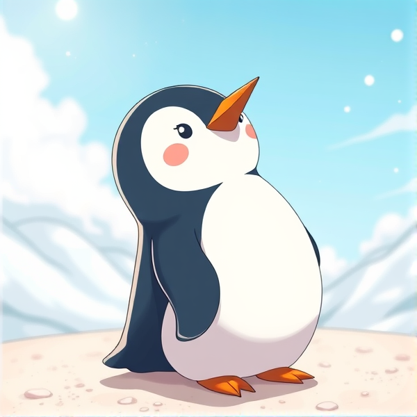 Pingouin Kawaii