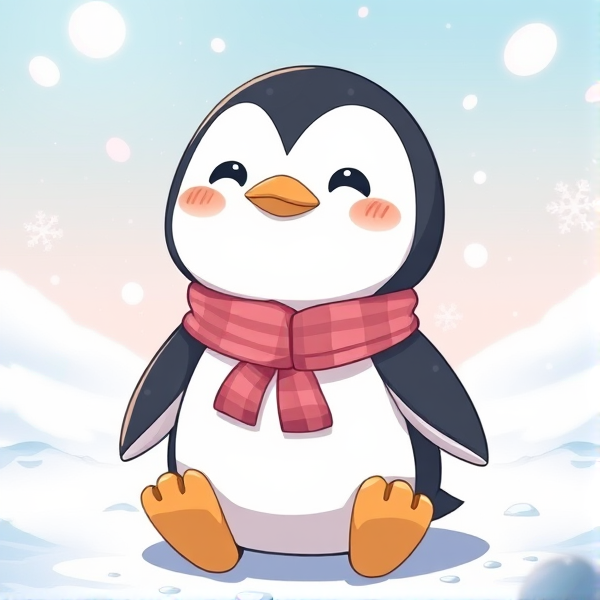 Pingouin Kawaii