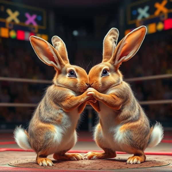 Rabbit wrestlemania