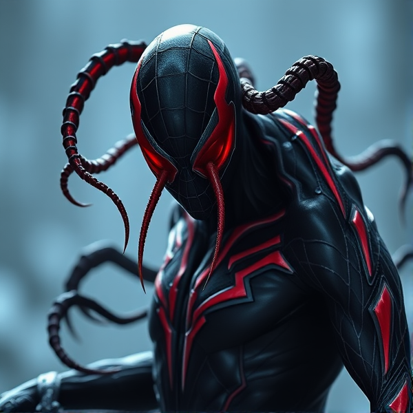 Symbiote noir et rouge