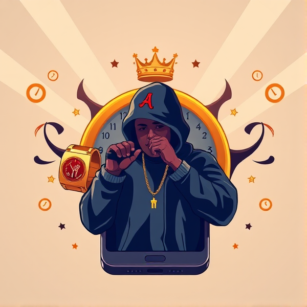 Ours, music sur portable, rap,hip hop, bagues ,or