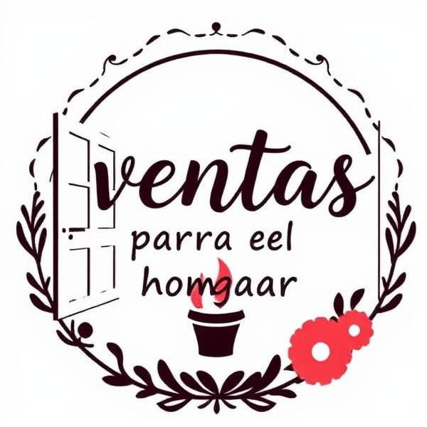 logo de “ventas para el hogar” lindo y bonito