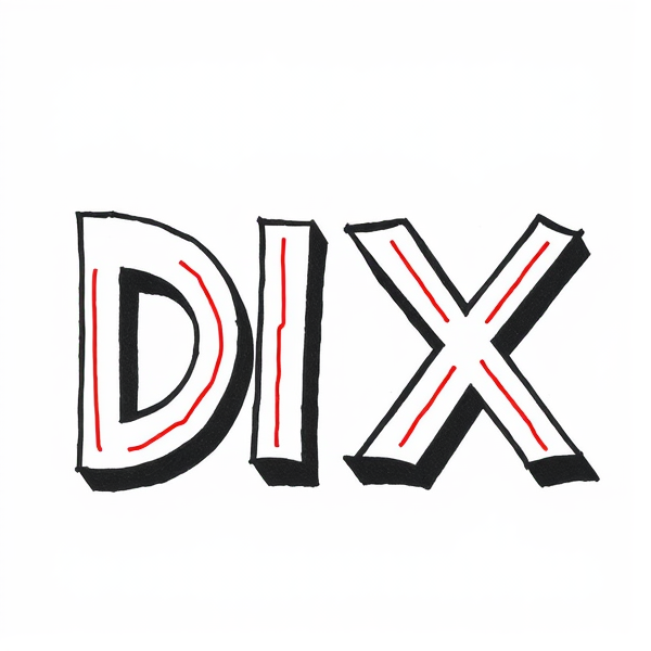 Write the letters, DIX and make it cool