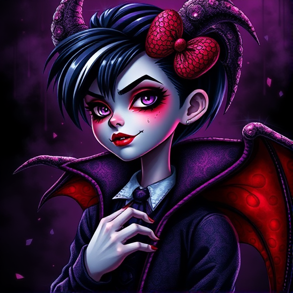 Boy version of Draculaura from Monster High
