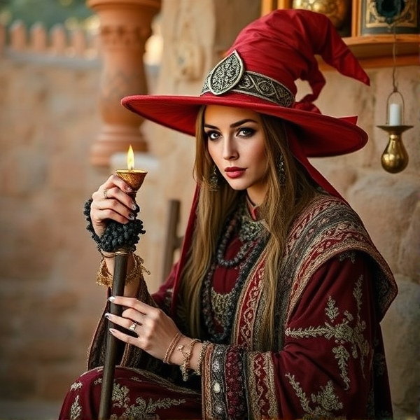 Sorcière marocaine jolie