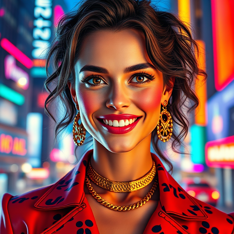 rfk jr portrait with a vibrant, modern backdrop, smiling engagingly at the camera