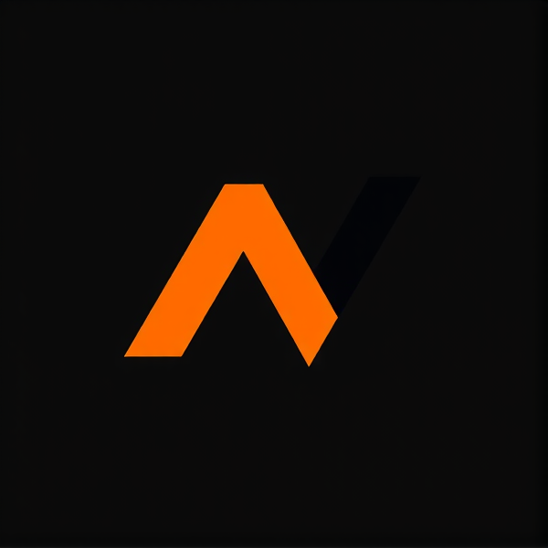 Je veux un logo composé de ( M V ) avec des couleurs orange pour le M et noir pour je V