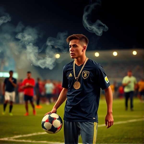 Phil foden soccer gold chain smoke air jordan street world cup sad