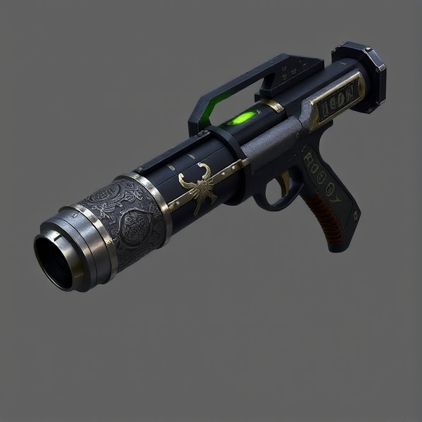 **Appearance:**

- **Design:** The Knight's Grenade Launcher has a robust, medieval-inspired look, featuring elements reminiscent of classic armor and weaponry. It’s designed to reflect the Demo Knight's battle-ready style.
- **Finish:** Darkened steel or iron with intricate engravings and ornate details that evoke a knightly aesthetic. Accents might include hints of gold or silver to signify its powerful and prestigious nature.
- **Barrel:** The barrel has a reinforced, cylindrical shape with metal plating and a slightly flared end. It may include engraved patterns or symbols that resemble knightly insignia.
- **Handle:** The handle is ergonomically designed with a sturdy grip, possibly wrapped in leather or adorned with metal studs for added durability and grip. It might also feature decorative elements like embossed crests or shields.
- **Details:** 
  - **Charge Indicator:** Subtle, glowing runes or markers along the barrel that light up or pulse when the grenade launcher is charged, highlighting its increased power.
  - **Reinforcements:** Additional metal reinforcements or ornamental trim that suggests both strength and ceremonial importance.
  - **Visual Effects:** When grenades are launched, a faint, medieval-themed trail or aura might appear to emphasize the weapon’s powerful nature.

The Knight's Grenade Launcher is designed to evoke the Demo Knight's theme, combining medieval aesthetics with functional elements to create a visually striking and thematic weapon.