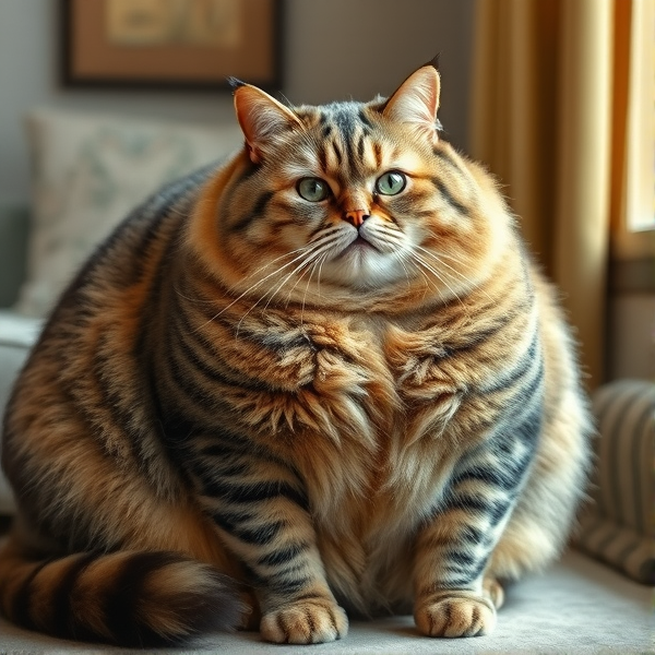 Worlds fattest cat as fat as a house