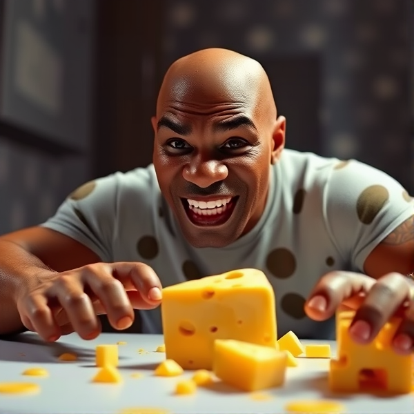 mike tyson playing roblox cheese escape