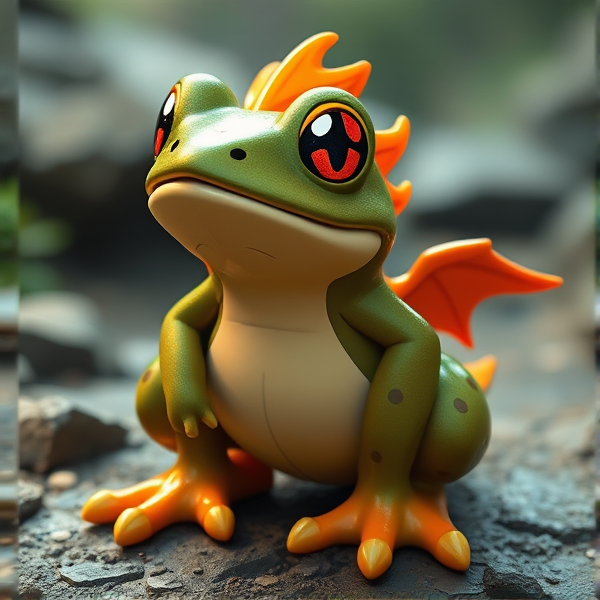 Fire frog pokemon chunky