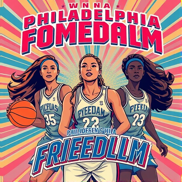 Visual representation of WNBA team called Philadelphia Freedom