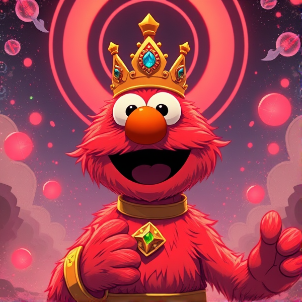 Elmo as a god