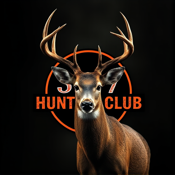 Make me a hunting logo for my hunting club! The hunting  club name is “527 Hunting  Club “! We hunt deer using hound dogs ! The reason why the club name is called 527 is because the land we hunt is on highway 527! We use shotguns to hunt deer .