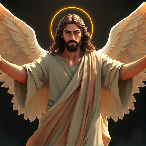 Jesus with wings ( full body )