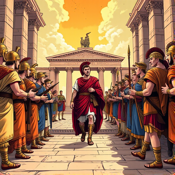 Romans entering a ceremony