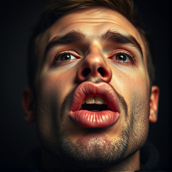 a man who has big lips