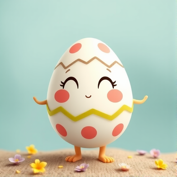 Cute egg character