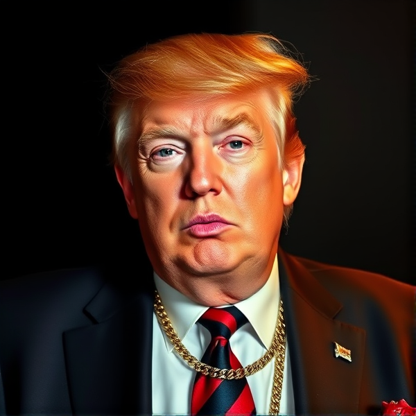 Donald trump gangster bling
