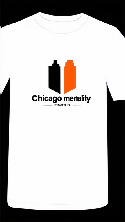 Un t-shirt blanc avec marquer dessus Chicago mentality