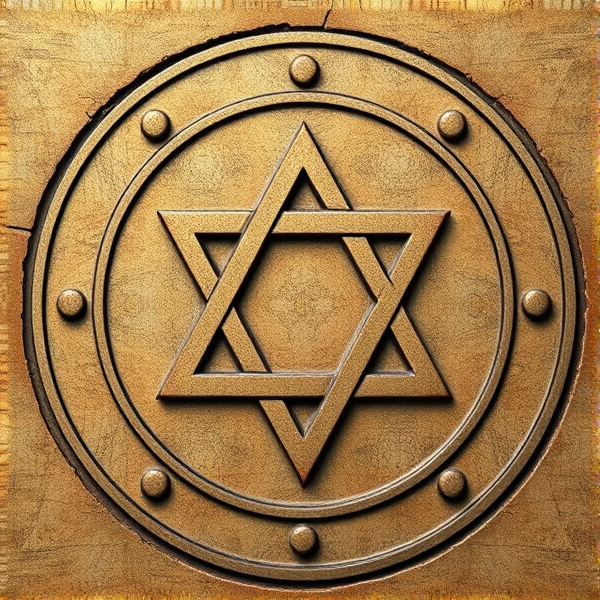 Star of David on the front face