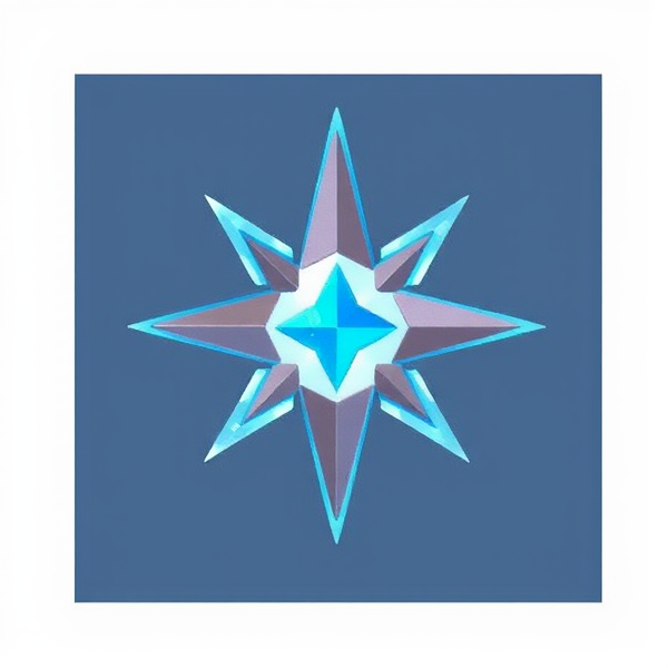 Icebolt spell icon similar to those used in guild wars with a square background