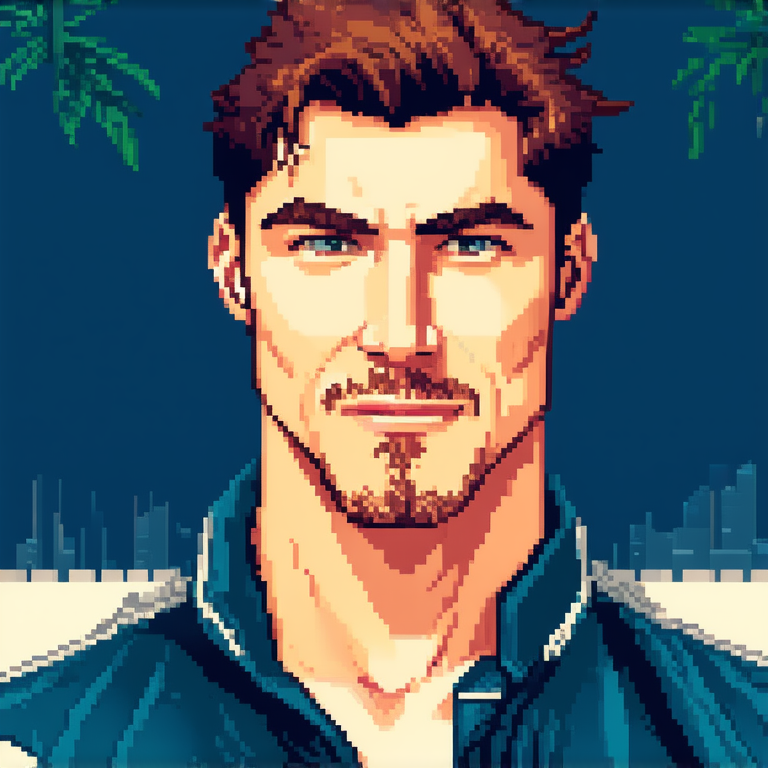 A close-up, wide-angle selfie of a handsome man with well-defined features and a realistic expression. The image should have high resolution, capturing the details of his face and background elements clearly.