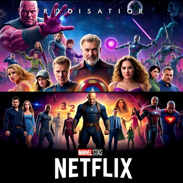 Marvel Infinity Saga plus Netflix shows poster