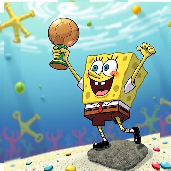 SpongeBob wins world cup