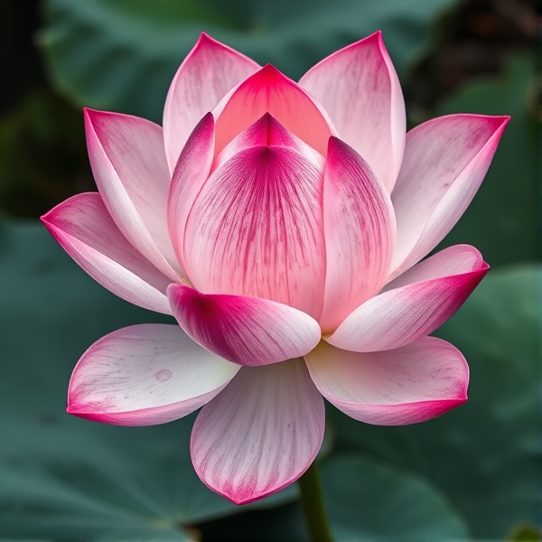 semi colon embedded in lotus flower