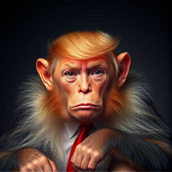 donald trump monkey