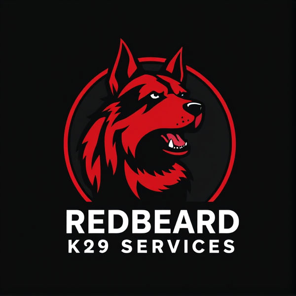 Logo for a business named Redbeard K9 Services